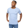 White-Navy-Denim-Blue-Grey Marl - Back - Crosshatch Mens Basicnatural T-Shirt (Pack of 5)