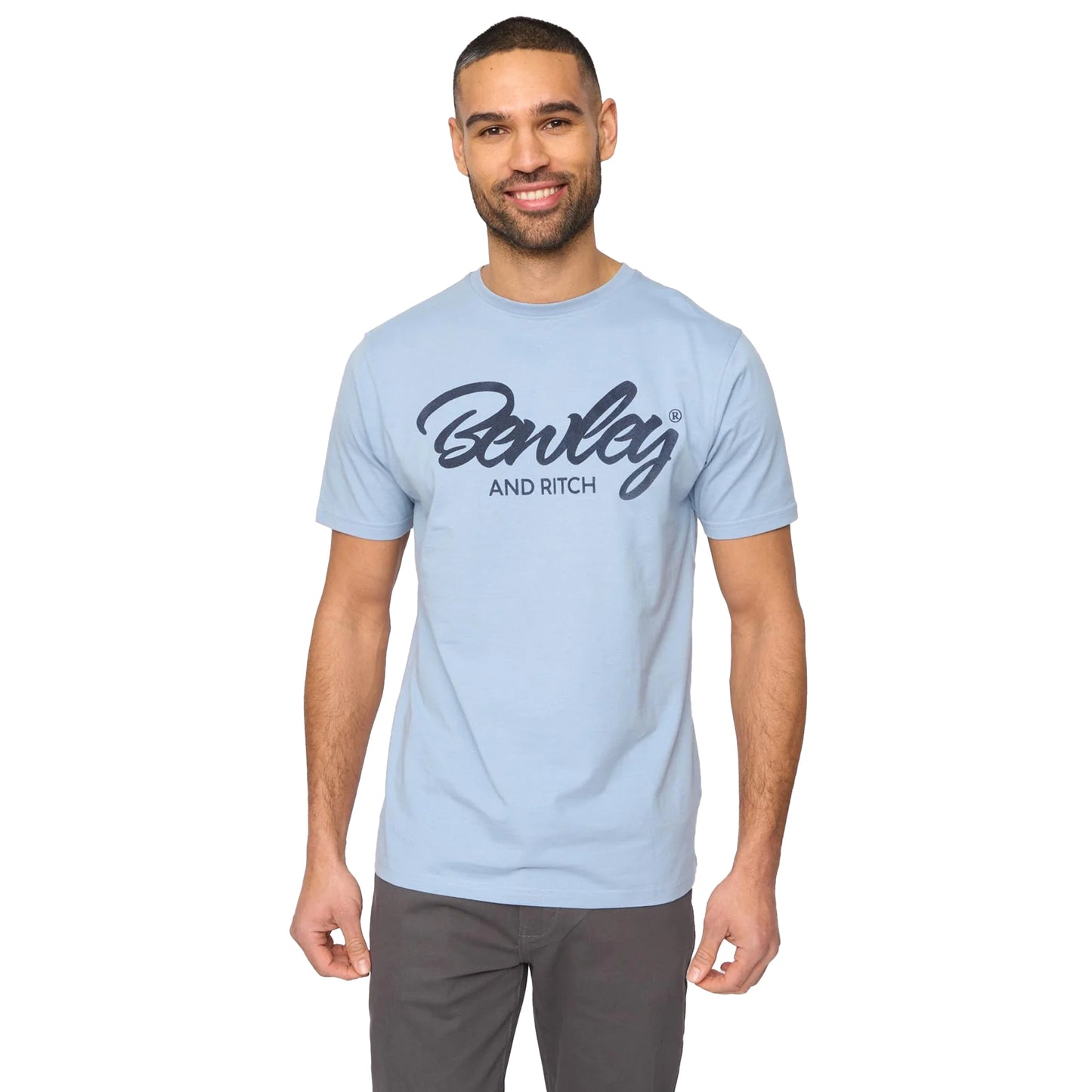Blue - Front - Bewley & Ritch Mens Yardley T-Shirt