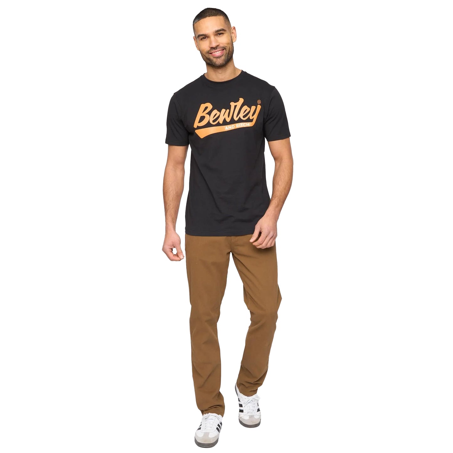 Navy - Side - Bewley & Ritch Mens Macklin T-Shirt