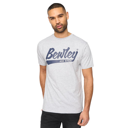 Grey Marl - Front - Bewley & Ritch Mens Macklin T-Shirt