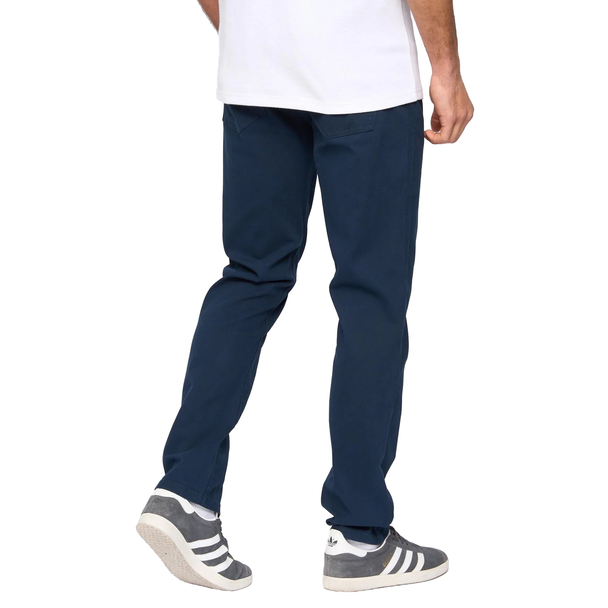 Navy - Back - Bewley & Ritch Mens Stokland Regular Chinos
