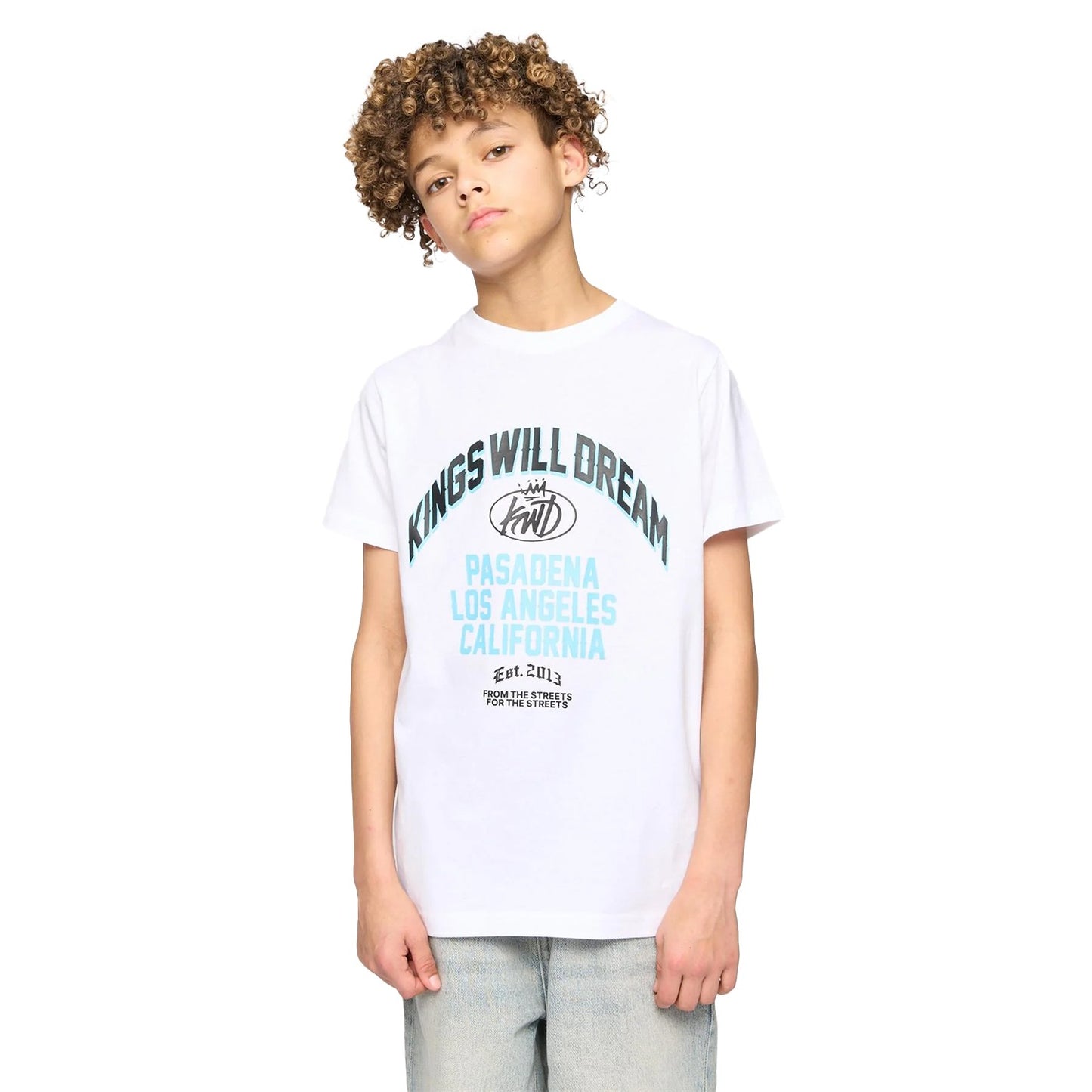 White - Front - Kings Will Dream Boys Pasadena T-Shirt