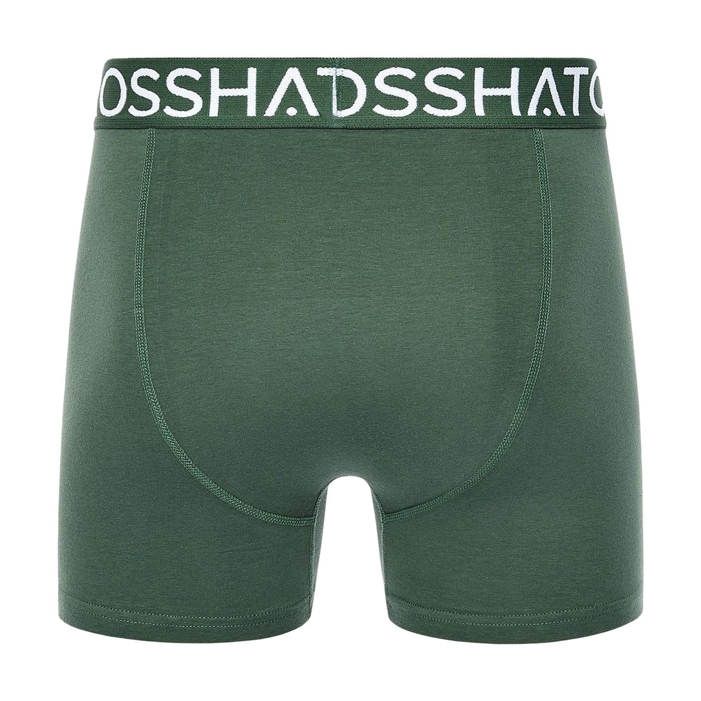 Green - Back - Crosshatch Mens Bresler Boxer Shorts (Pack of 3)