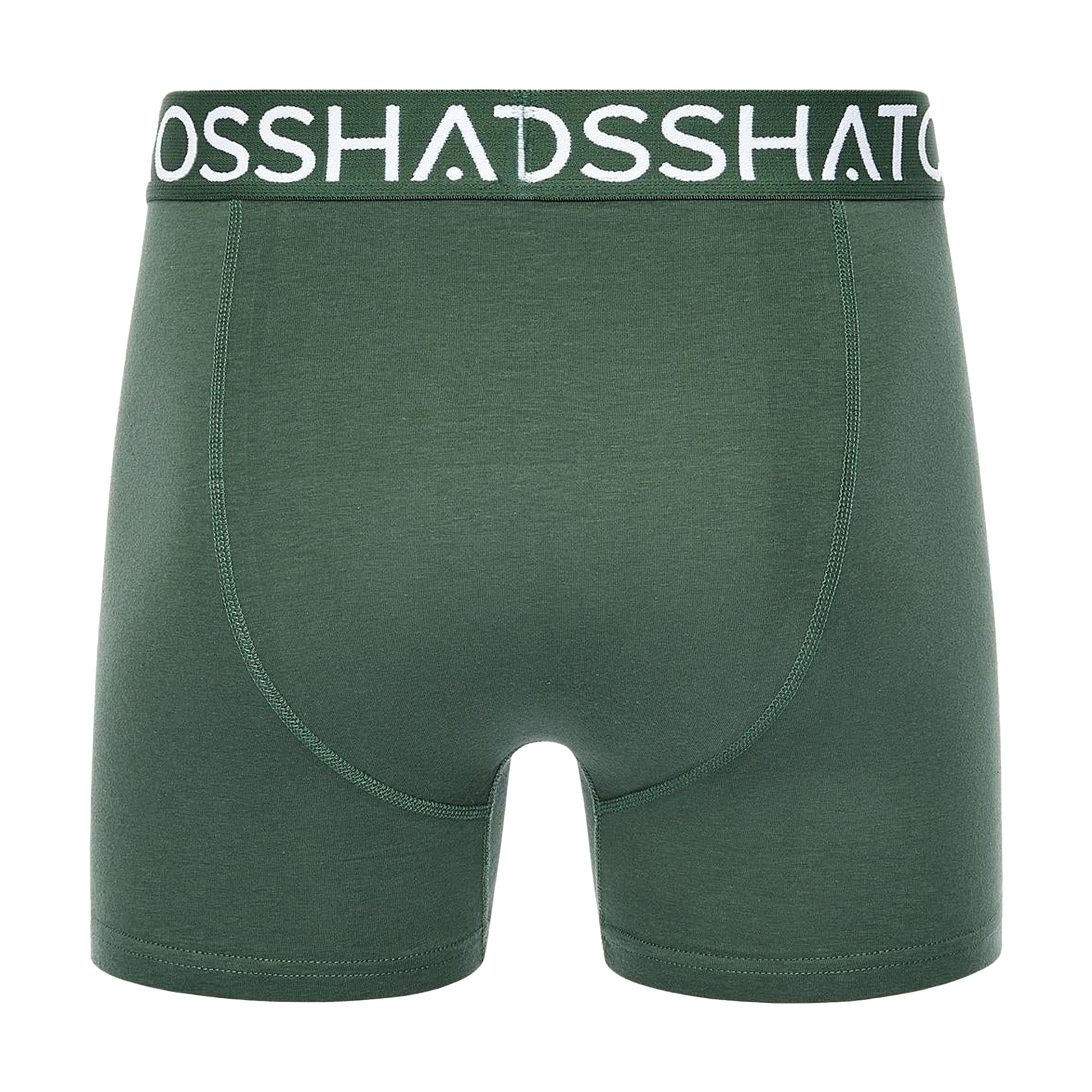 Green - Back - Crosshatch Mens Bresler Boxer Shorts (Pack of 3)