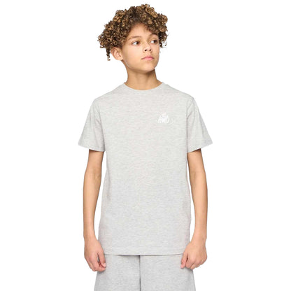 Grey Marl - Front - Kings Will Dream Boys Stanton Back Print T-Shirt