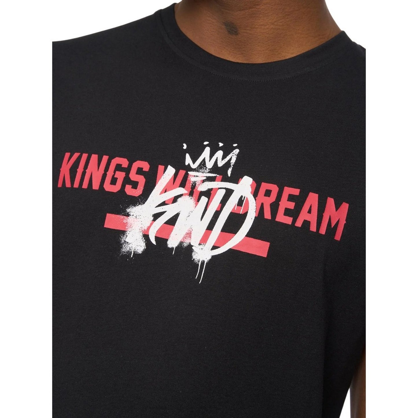 Black - Side - Kings Will Dream Mens Sprayer T-Shirt