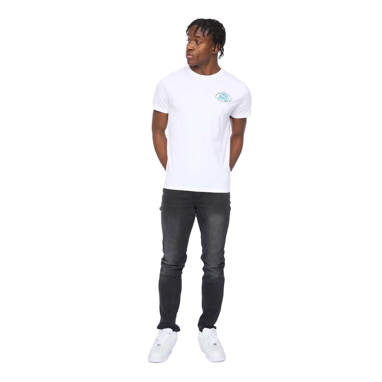 White - Side - Kings Will Dream Mens Soap Back Print T-Shirt