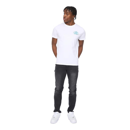 White - Side - Kings Will Dream Mens Soap Back Print T-Shirt