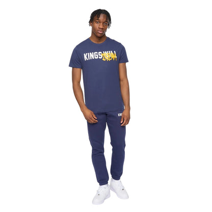 Navy - Lifestyle - Kings Will Dream Mens Tagged Back Print T-Shirt