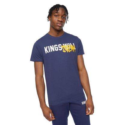 Navy - Front - Kings Will Dream Mens Tagged Back Print T-Shirt