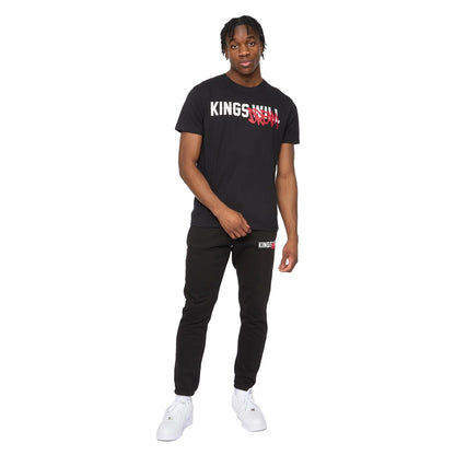 Black - Pack Shot - Kings Will Dream Mens Tagged Back Print T-Shirt