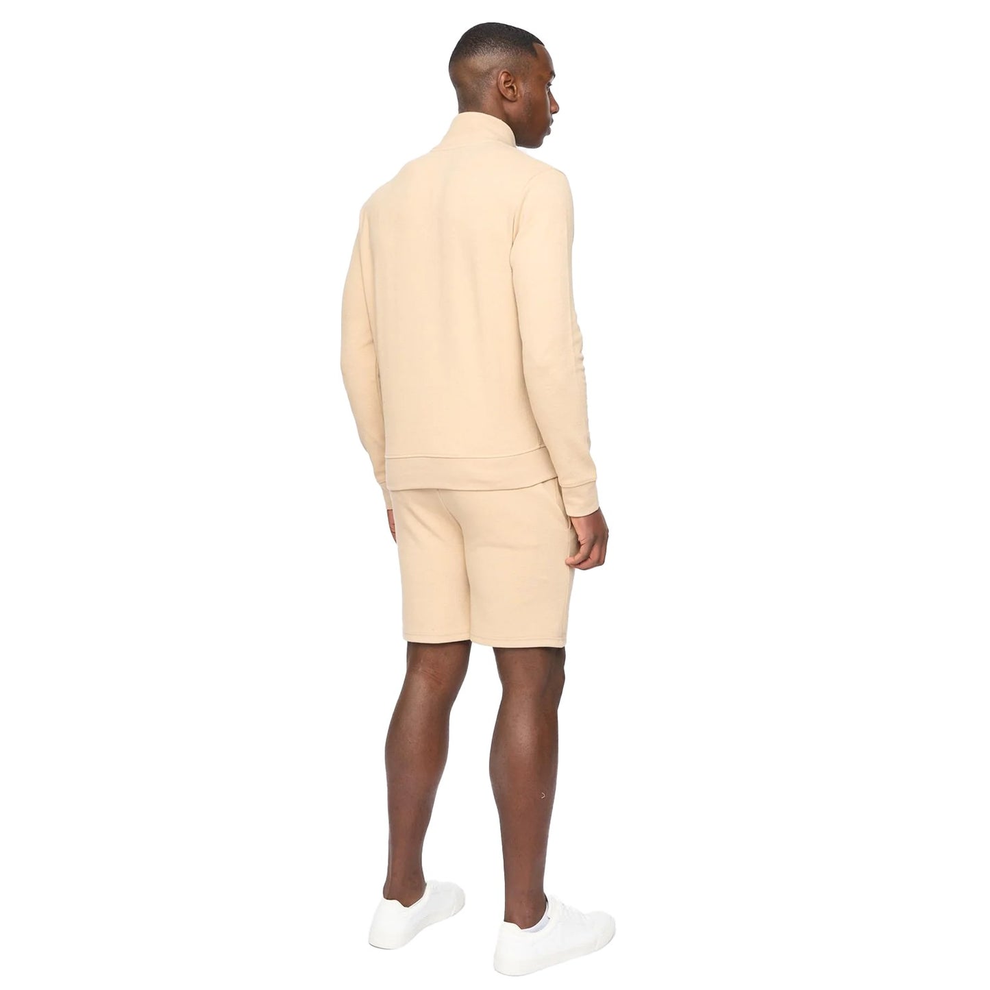 Stone - Back - Duck and Cover Mens Hannings Full Zip Top