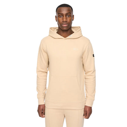Stone - Front - Duck and Cover Mens Hannings Hoodie