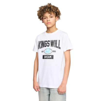 White - Front - Kings Will Dream Boys Knockout T-Shirt