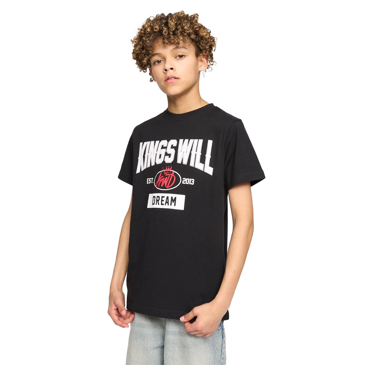 Black - Front - Kings Will Dream Boys Knockout T-Shirt