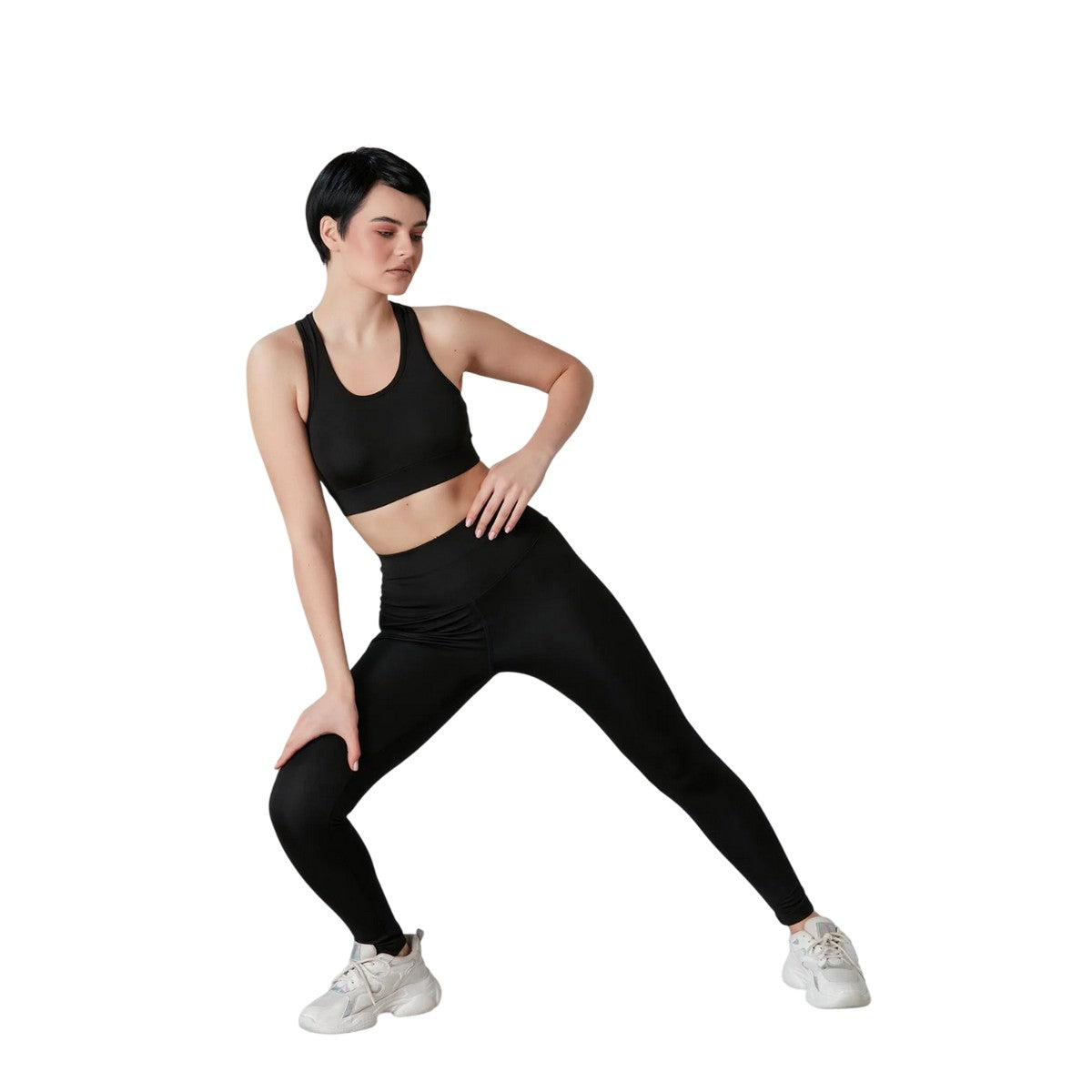 Black - Lifestyle - Lookus Womens-Ladies 501 Leggings