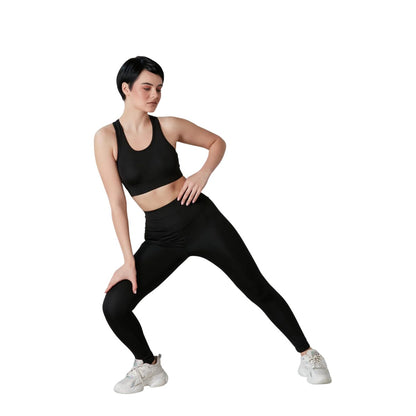 Black - Lifestyle - Lookus Womens-Ladies 501 Leggings