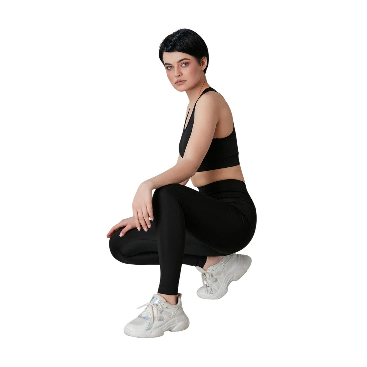 Black - Pack Shot - Lookus Womens-Ladies 501 Leggings