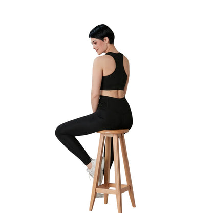 Black - Close up - Lookus Womens-Ladies 501 Leggings