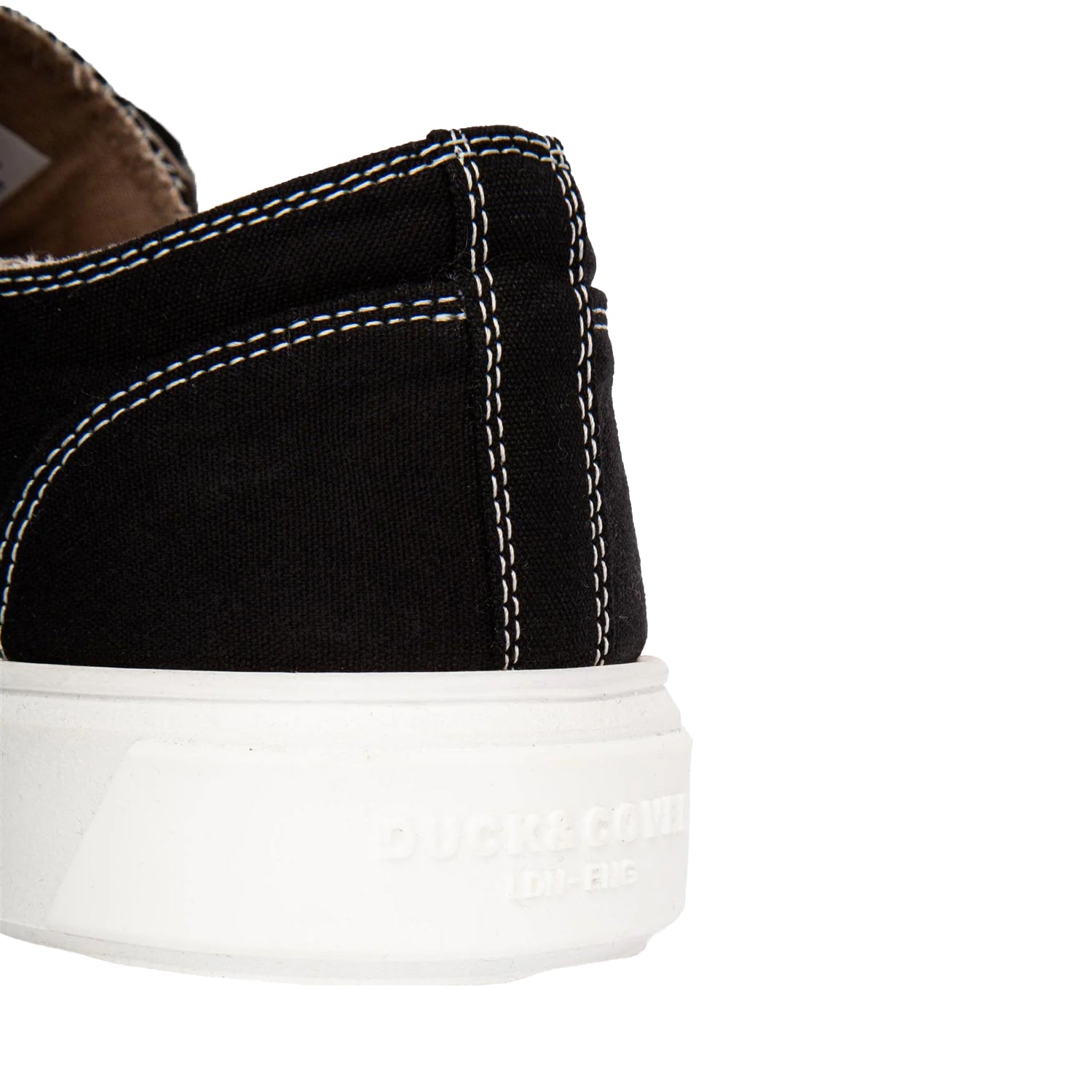 Black - Side - Duck and Cover Mens Nesta Trainers