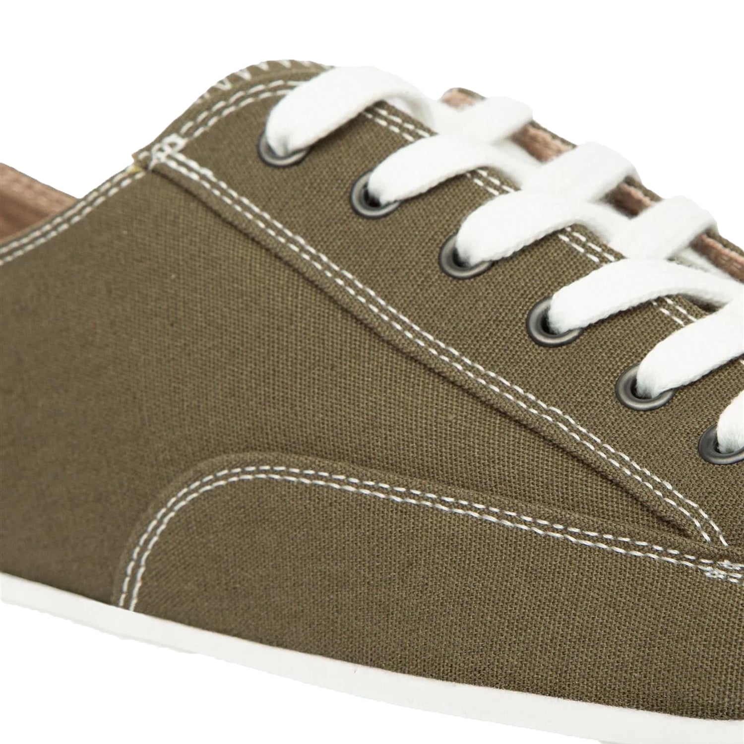 Khaki Green - Side - Duck and Cover Mens Nesta Trainers