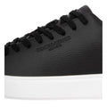 Black - Side - Duck and Cover Mens Kremes Leather-Look PU Trainers