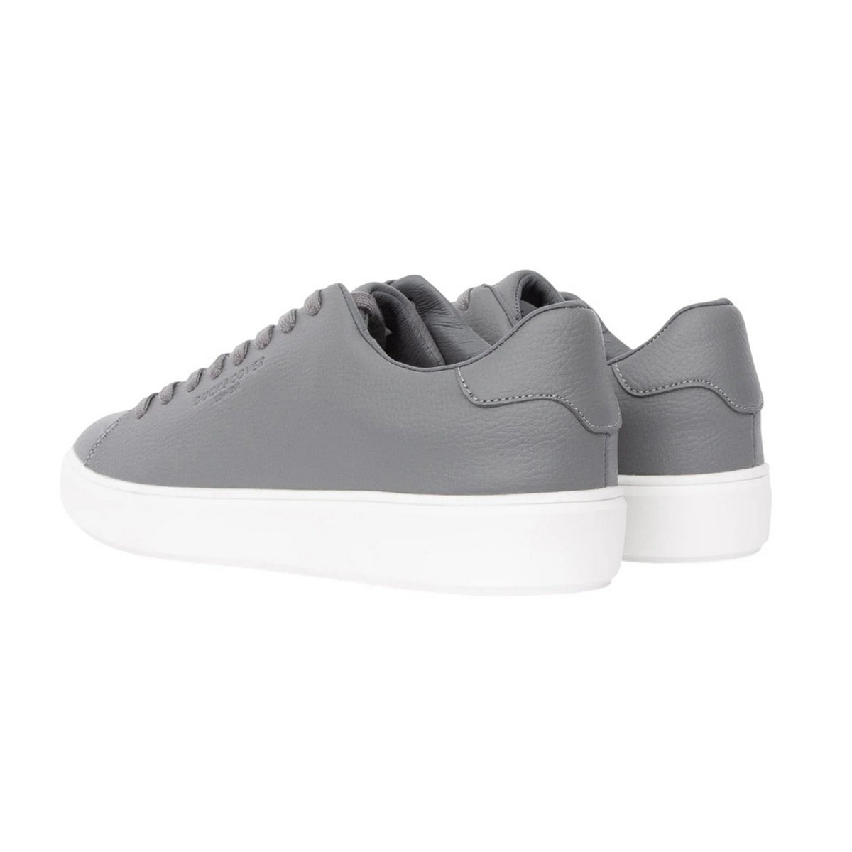 Taupe - Back - Duck and Cover Mens Kremes Leather-Look PU Trainers