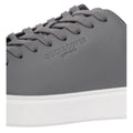 Taupe - Side - Duck and Cover Mens Kremes Leather-Look PU Trainers