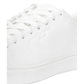 White - Side - Duck and Cover Mens Kremes Leather-Look PU Trainers