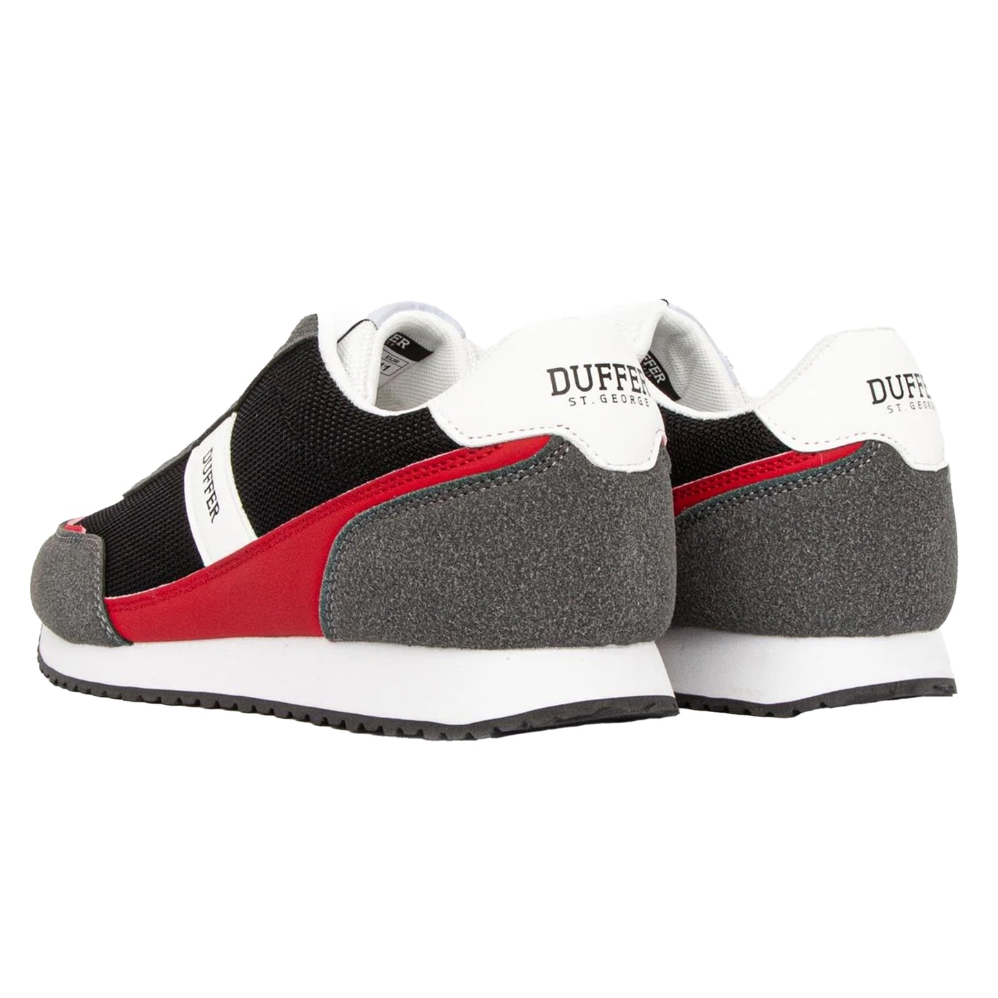 Black - Back - Duffer Mens Spence Trainers
