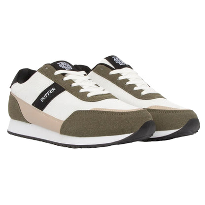 Green - Front - Duffer Mens Spence Trainers