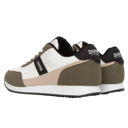 Green - Back - Duffer Mens Spence Trainers
