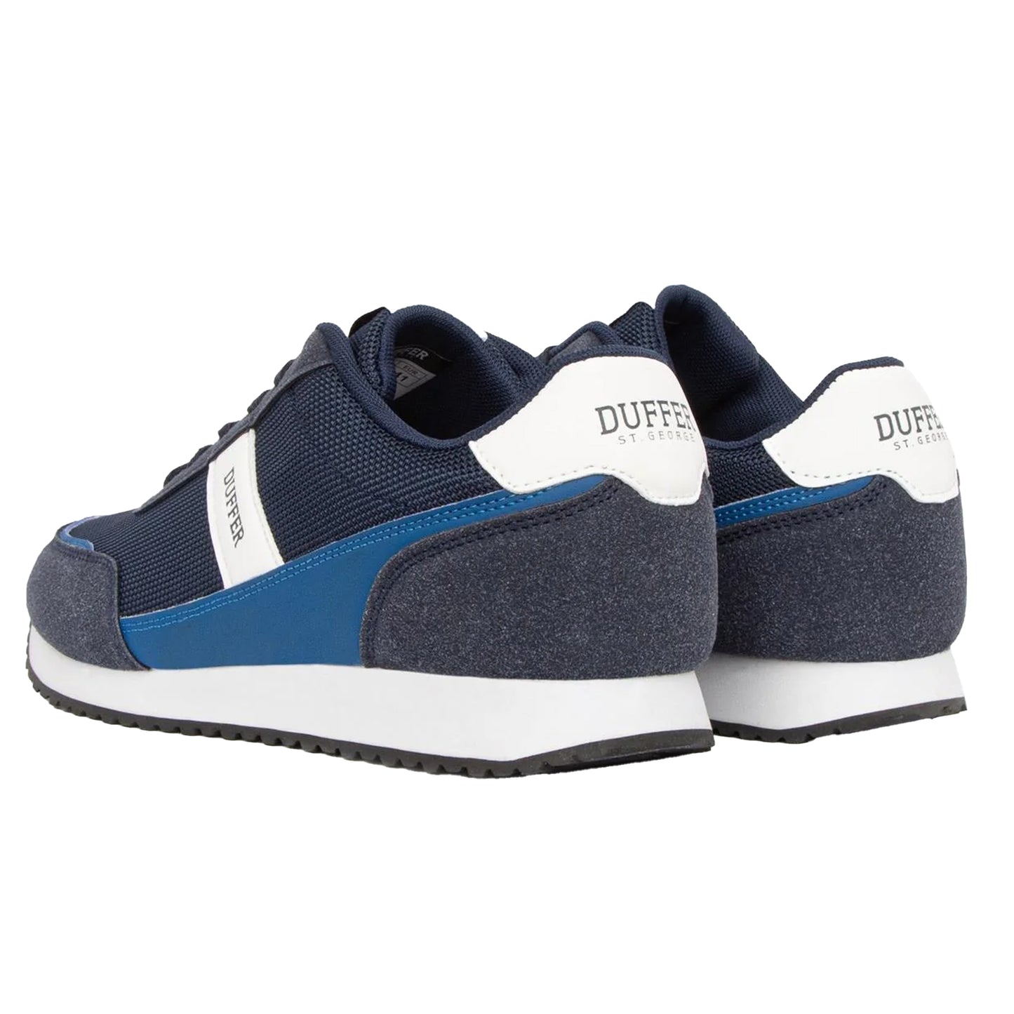 Navy - Back - Duffer Mens Spence Trainers