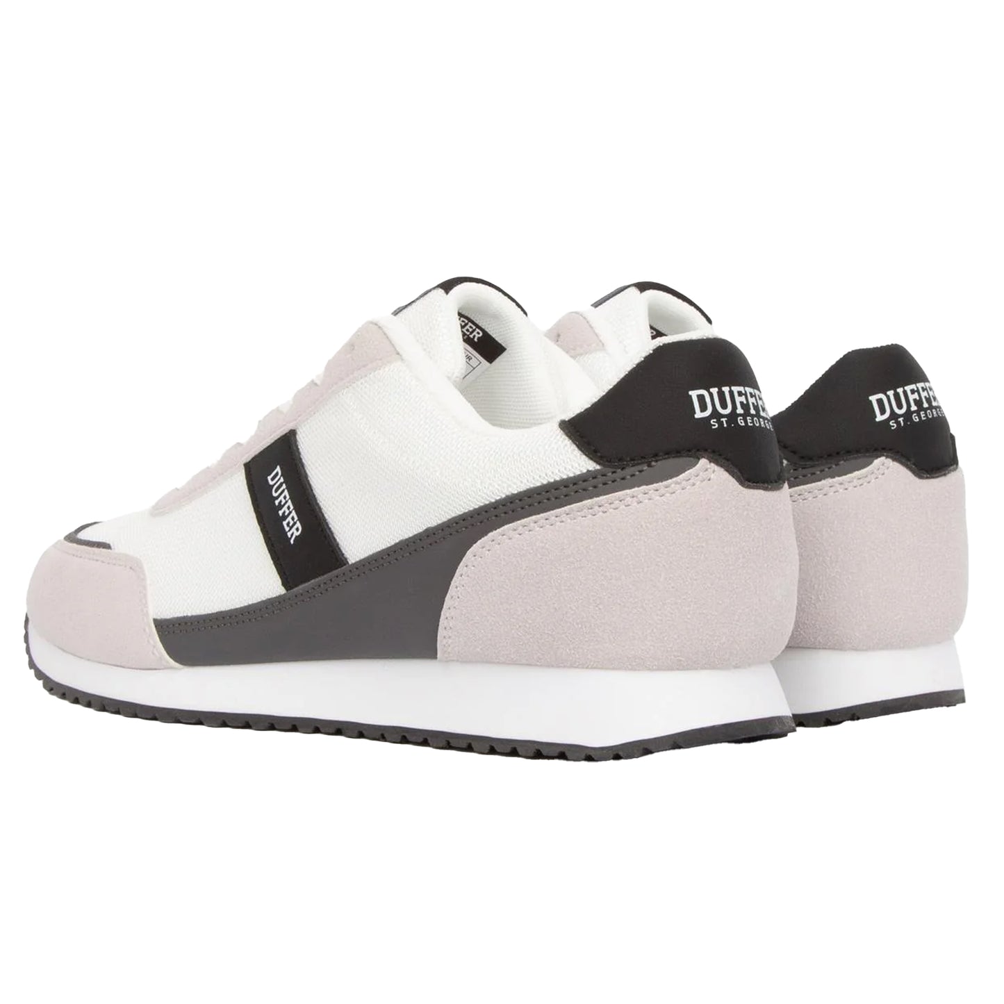 White - Back - Duffer Mens Spence Trainers