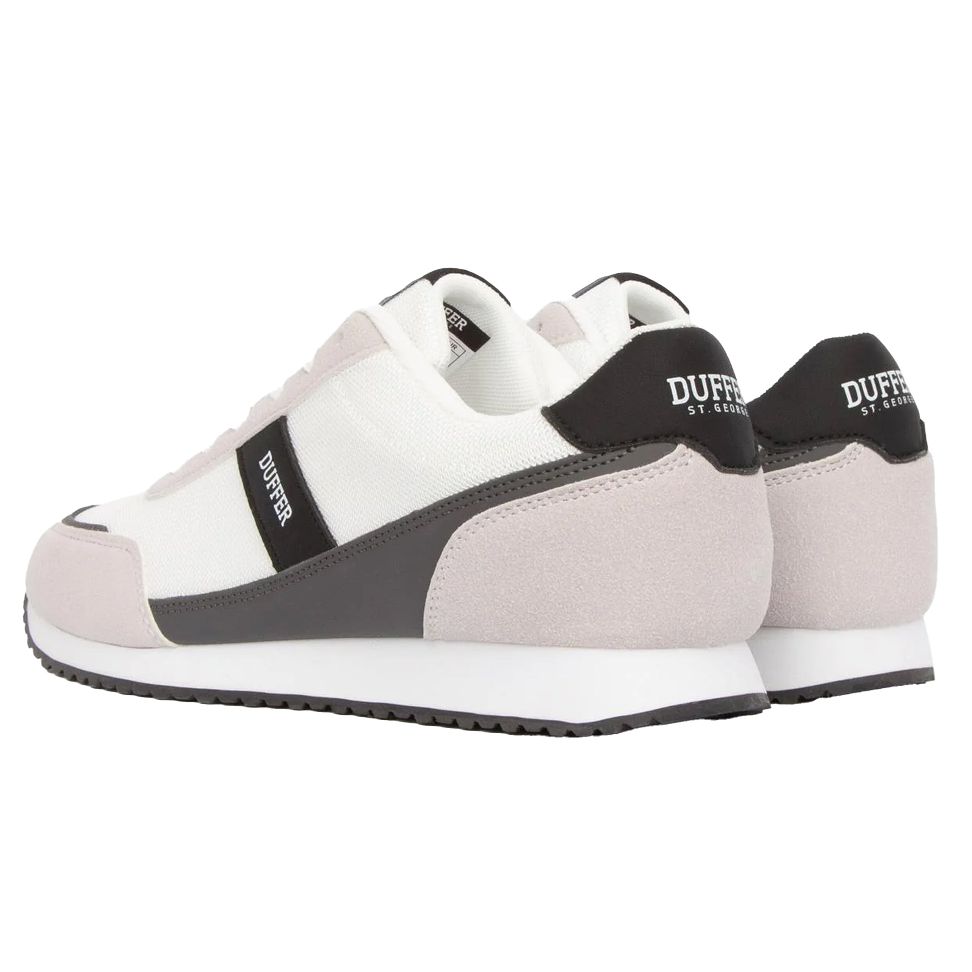 White - Back - Duffer Mens Spence Trainers
