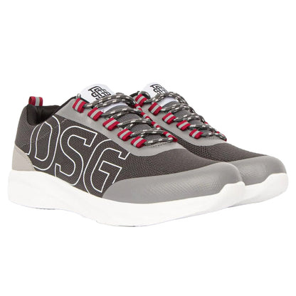 Grey - Front - Duffer Mens Amis Trainers