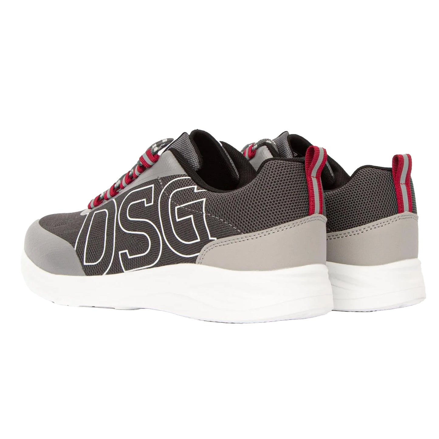 Grey - Back - Duffer Mens Amis Trainers