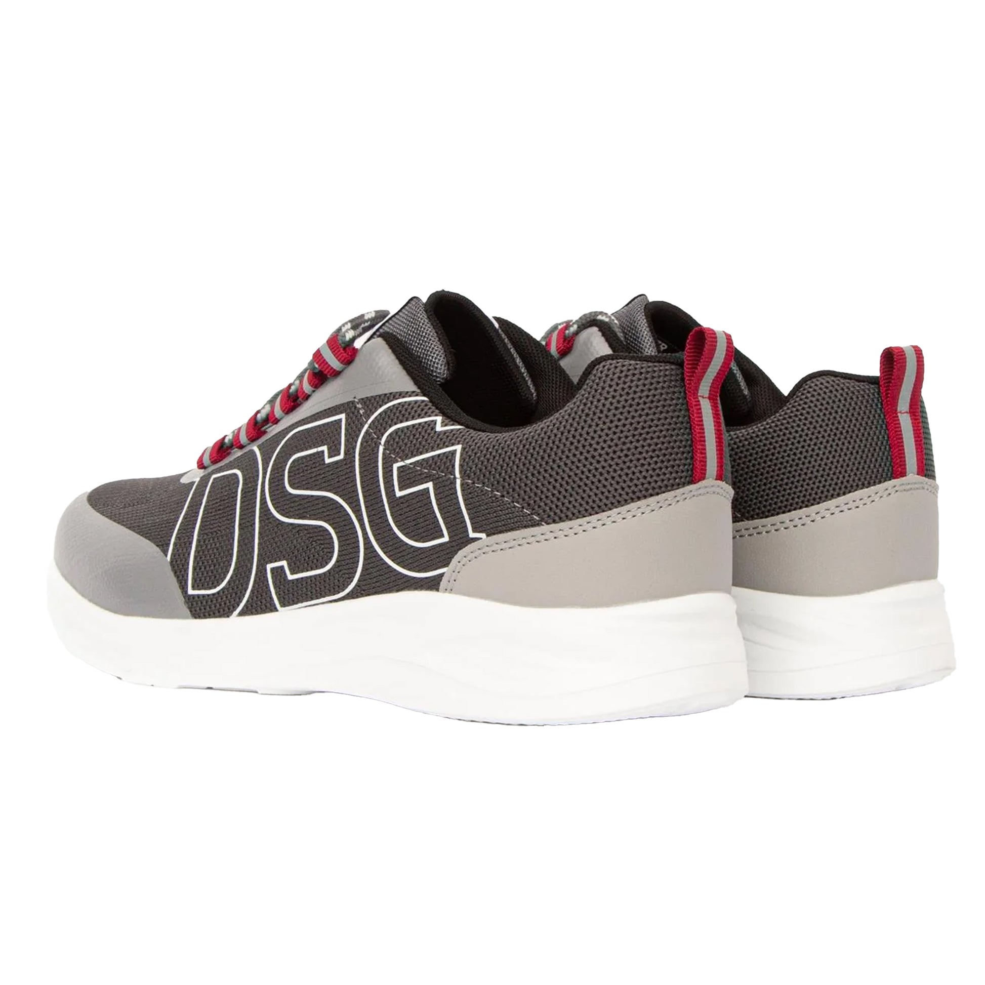 Grey - Back - Duffer Mens Amis Trainers