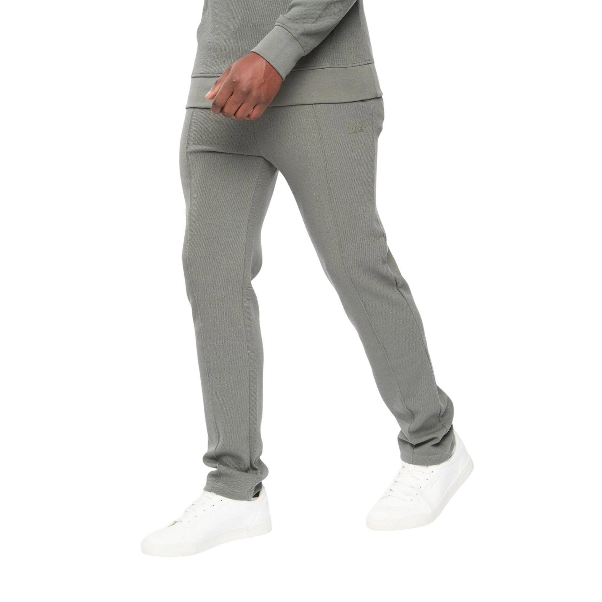 Olive - Side - Duck and Cover Mens Hannings Jogging Bottoms