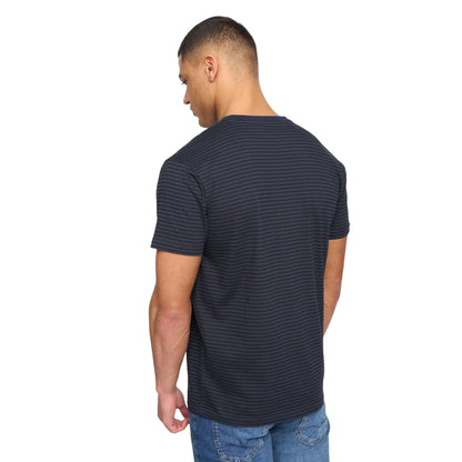 Navy - Back - Henleys Mens Henbrett T-Shirt