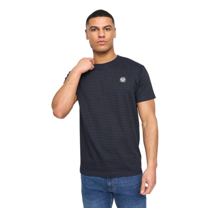 Navy - Side - Henleys Mens Henbrett T-Shirt