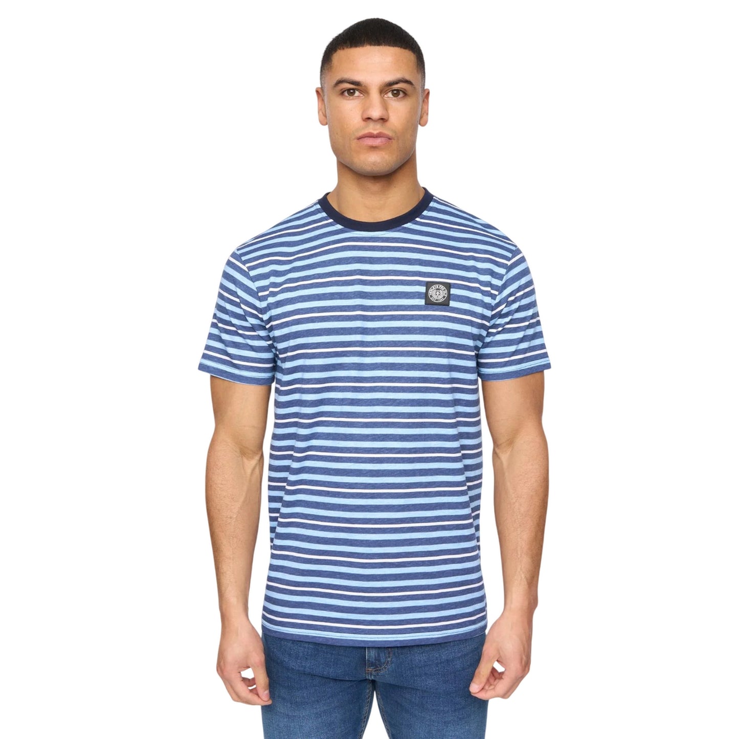 Navy - Front - Henleys Mens Henfeed T-Shirt
