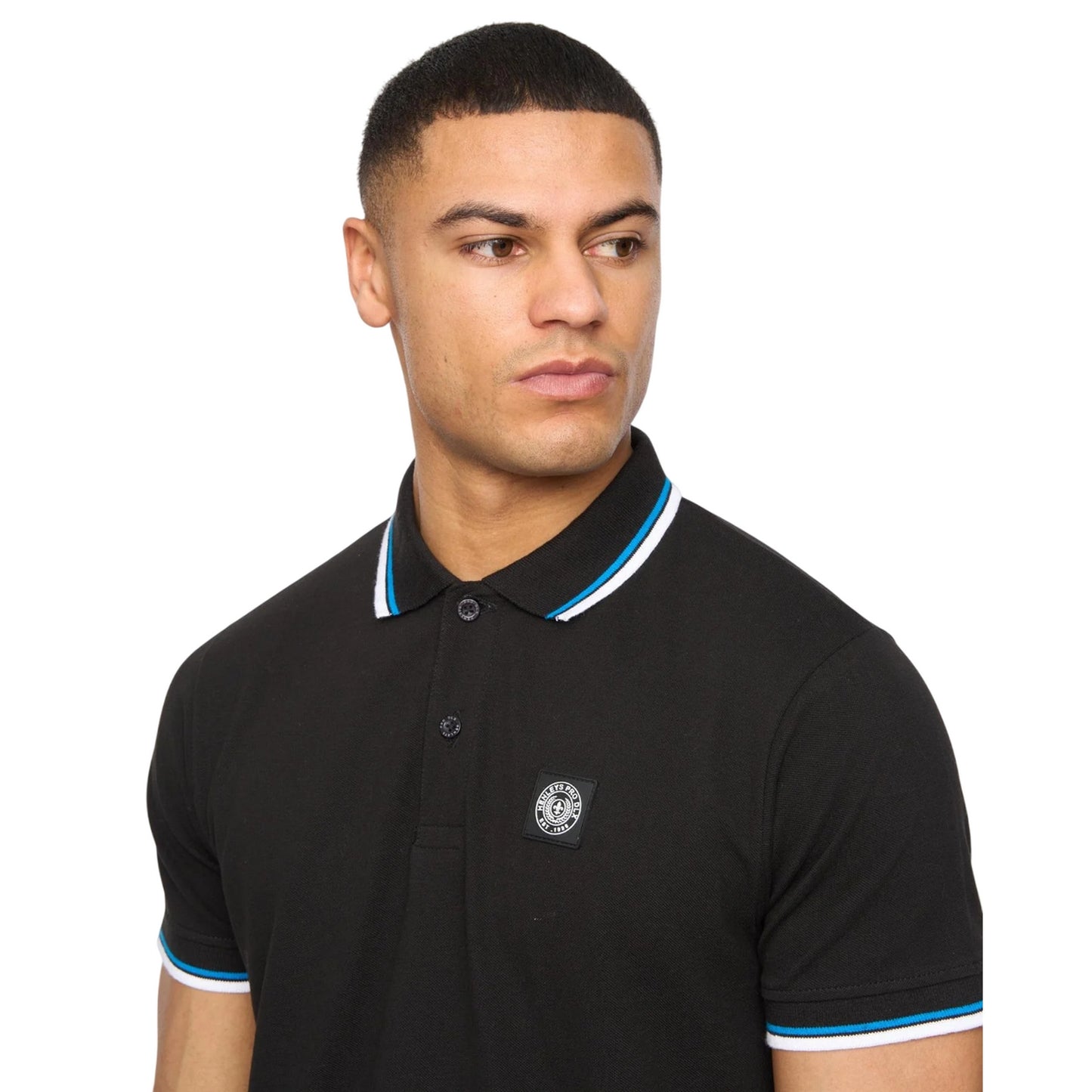 Black - Back - Henleys Mens Henalpha Polo Shirt