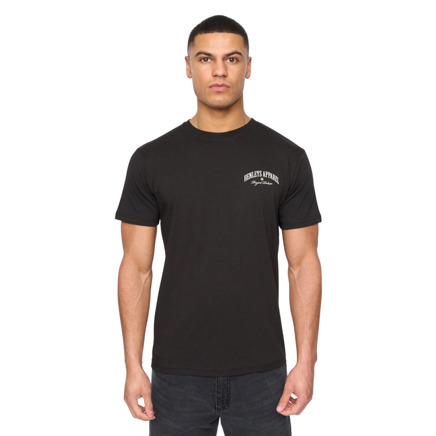 Black - Front - Henleys Mens Henwing T-Shirt