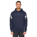 Navy - Front - Henleys Mens Hensleeve Hoodie