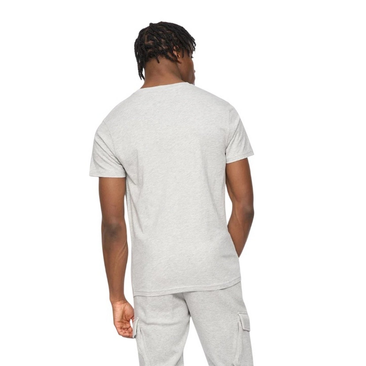 Grey Marl - Back - Kings Will Dream Mens Crosby 2.0 Cotton T-Shirt
