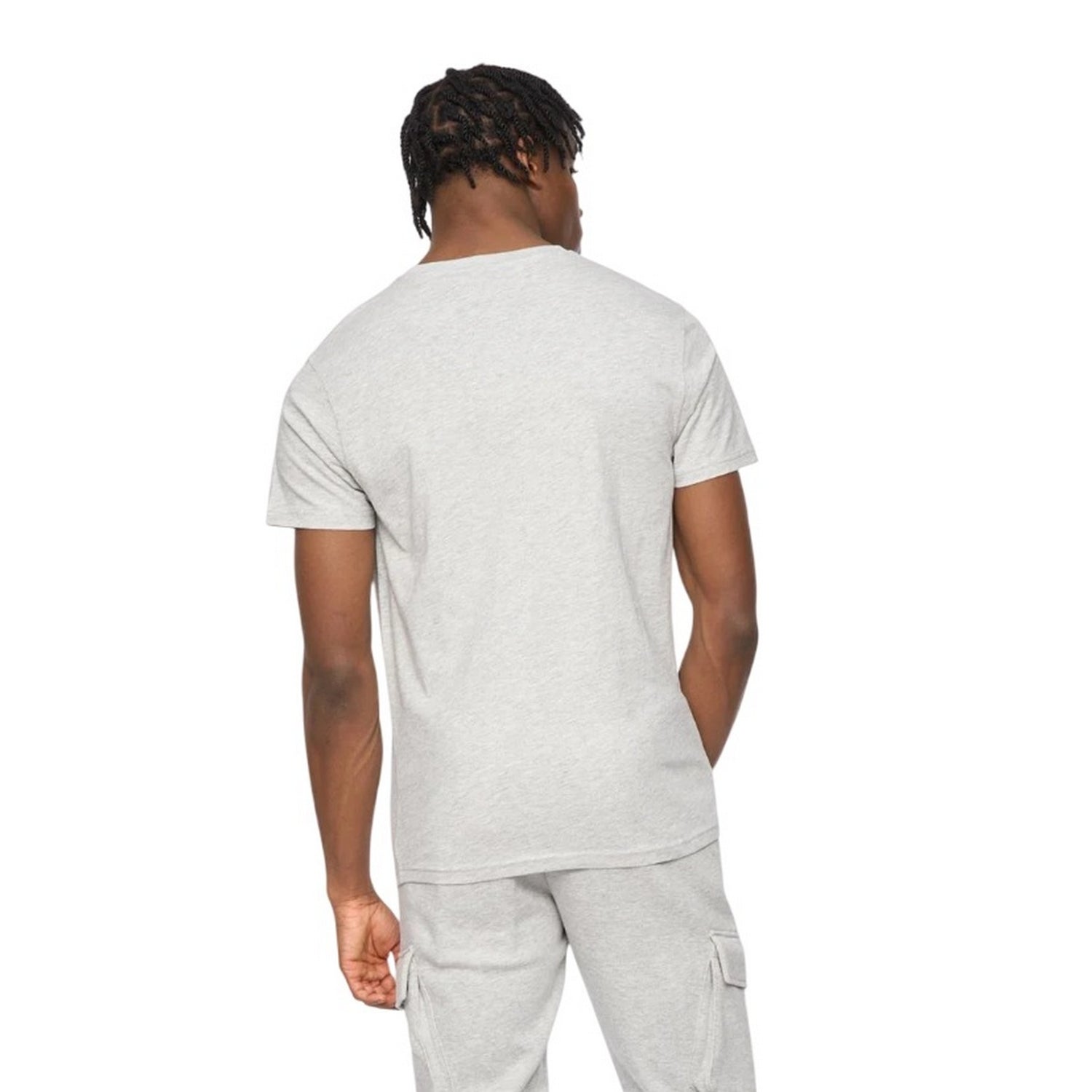 Grey Marl - Back - Kings Will Dream Mens Crosby 2.0 Cotton T-Shirt