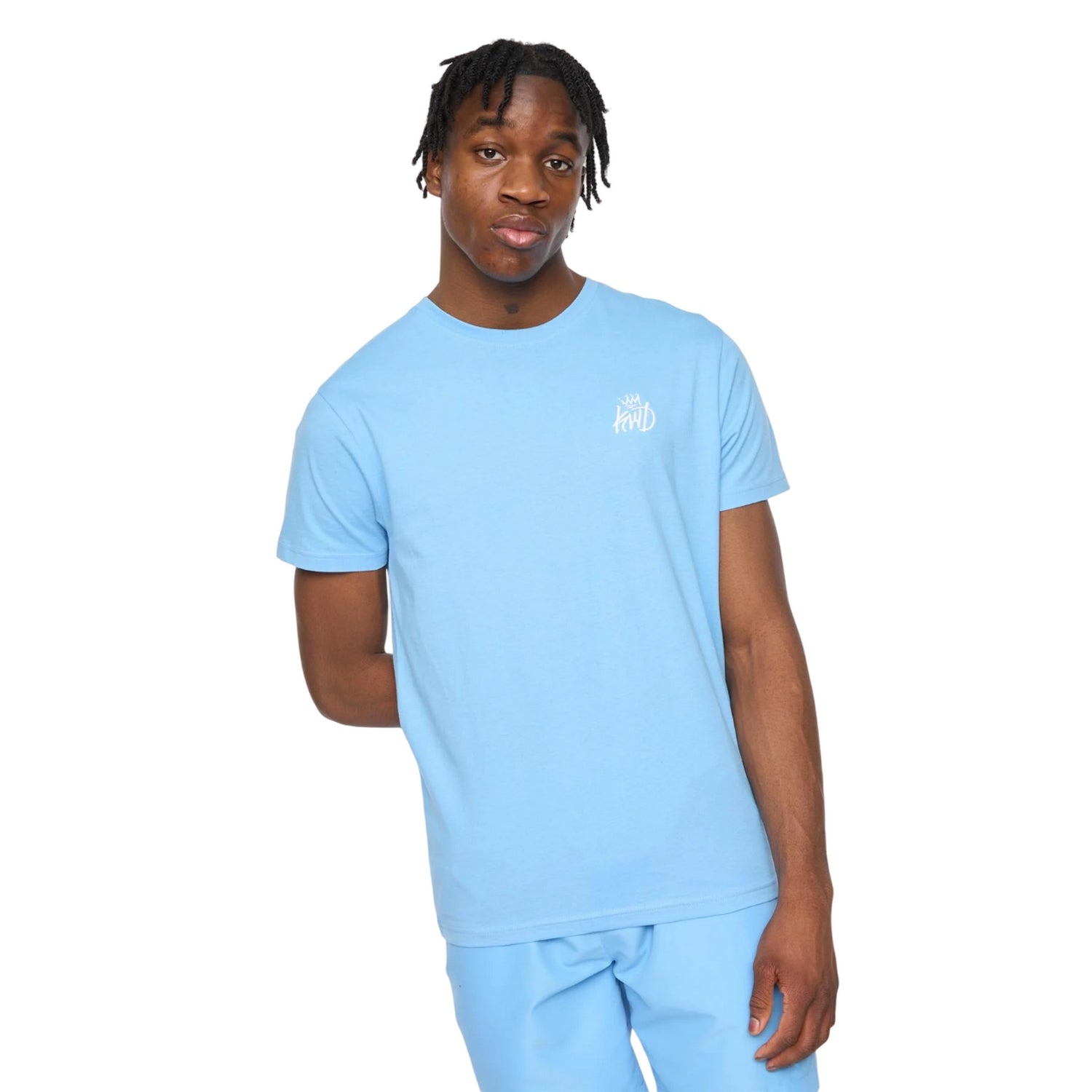 Sky Blue - Back - Kings Will Dream Mens Crosby 2.0 Cotton T-Shirt
