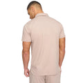 Taupe - Back - Henleys Mens Henychill Polo and Shorts Set