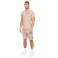 Taupe - Pack Shot - Henleys Mens Henychill Polo and Shorts Set
